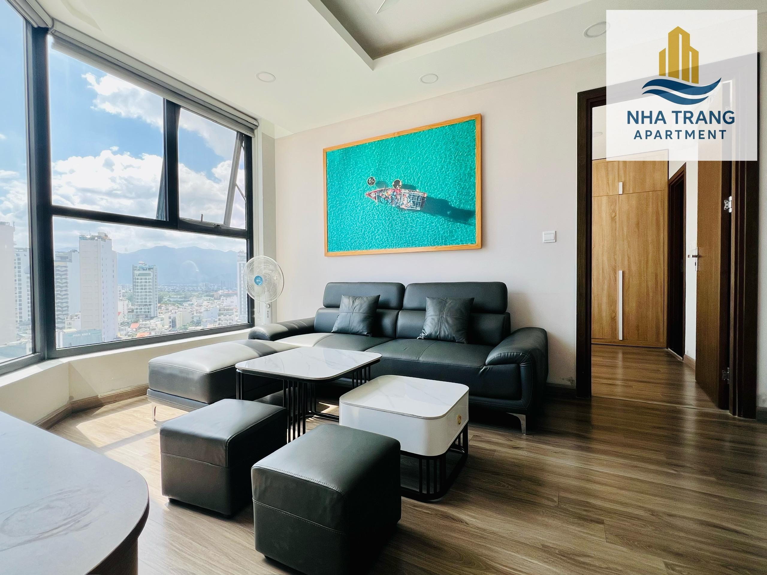 A1815 - CHO THUÊ CĂN HỘ 2PN TẦNG CAO – HUD BUILDING NHA TRANG