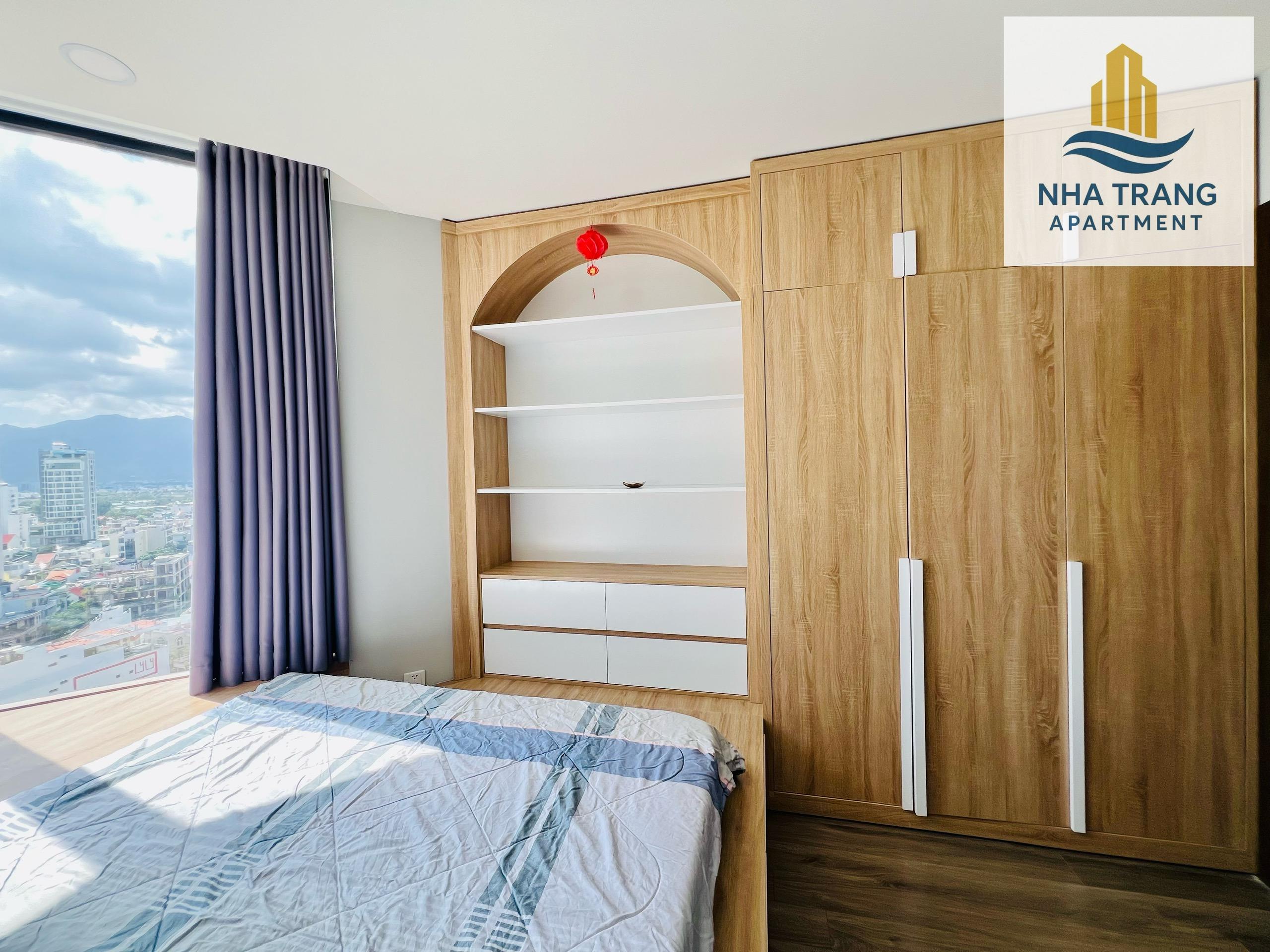 A1815 - CHO THUÊ CĂN HỘ 2PN TẦNG CAO – HUD BUILDING NHA TRANG